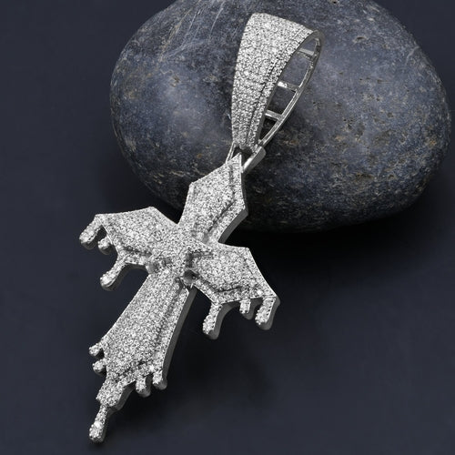 LUCENT DRIP CROSS PENDANT